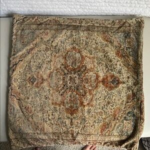 Pottery Barn Cream and Brown Textured Pillow Cover